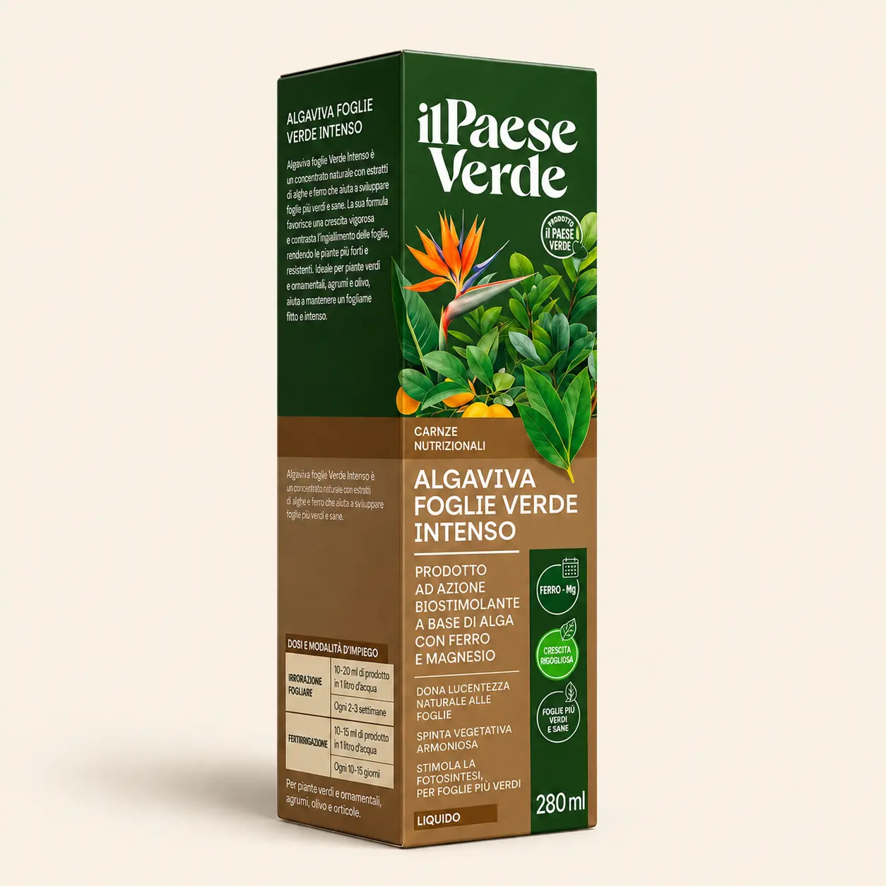 Jūros dumblių trąšos su geležimi Il Paese Verde Algaviva, 280 ml