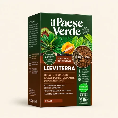 Natūralus kanapių substratas granulėmis Il Paese Verde Lieviterra